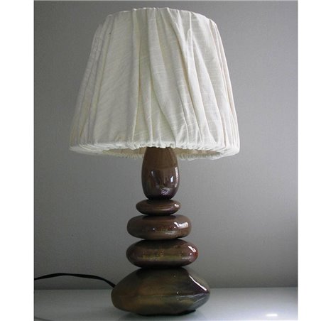 Lampa stołowa Stone podstawa ceramiczna jak kamienie - DOSTĘPNA OD RĘKI