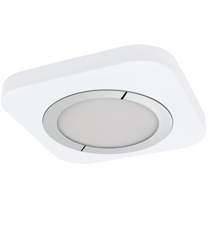 Biały plafon 30cm Puyo LED kwadratowy ciepła barwa światła