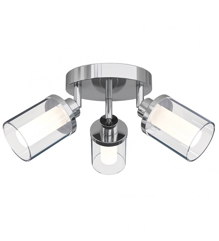 Lampa sufitowa łazienkowa Vista chrom 3 klosze - OD RĘKI