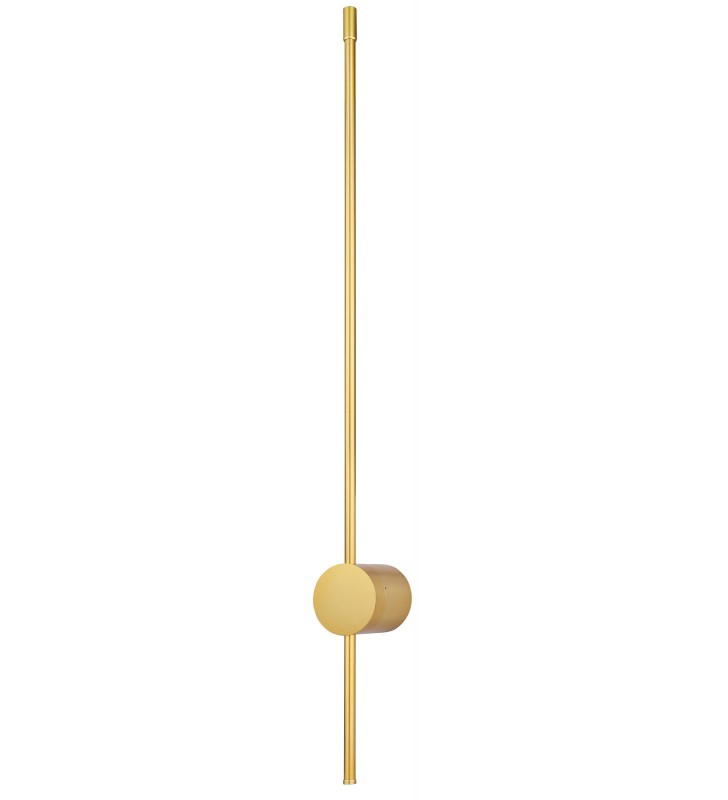 Minimalistyczny długi wąski kinkiet Chasey LED złoty 113cm obrotowy do salonu sypialni na hol